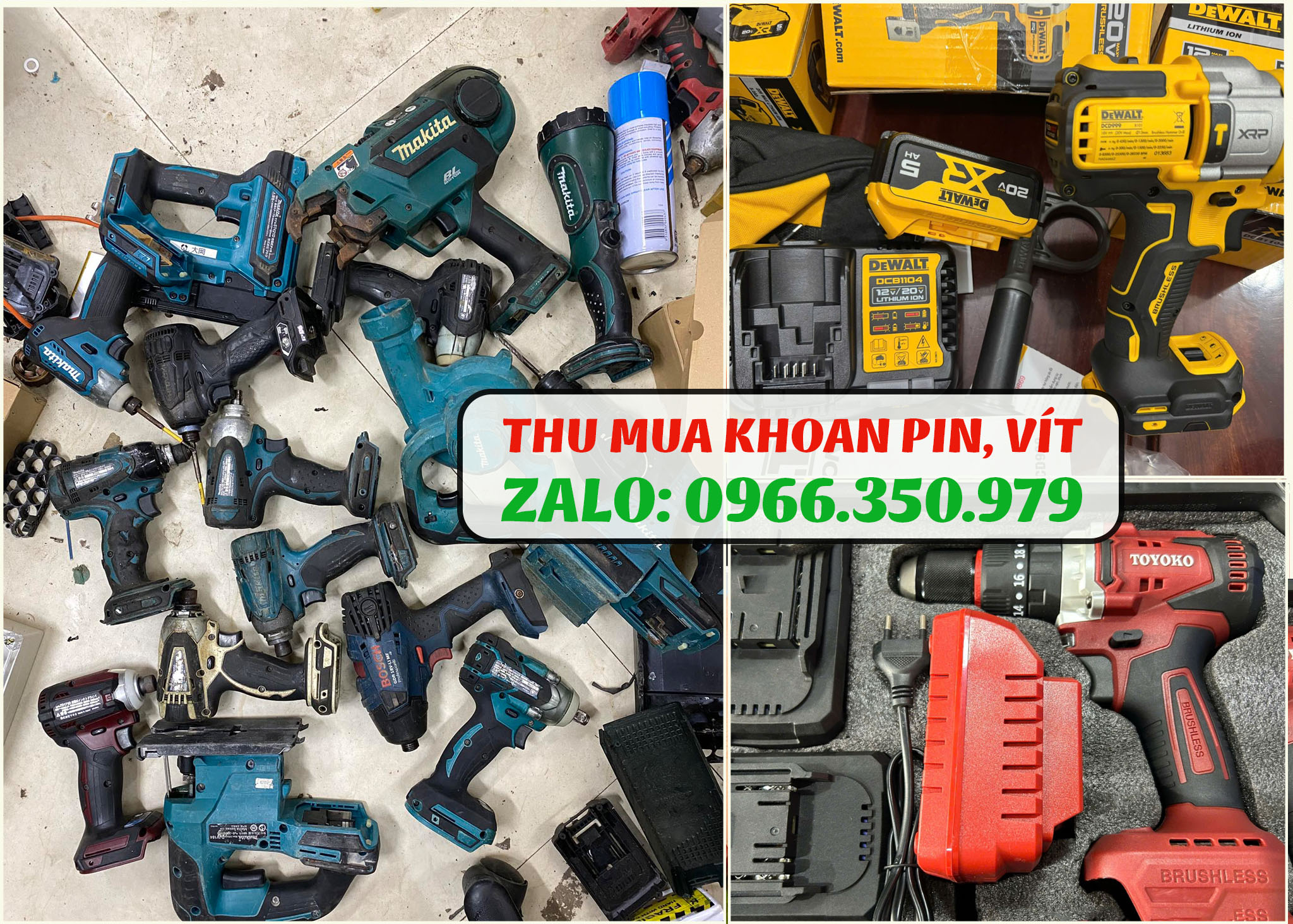 Thu mua m&aacute;y khoan, m&aacute;y bắn v&iacute;t cầm tay