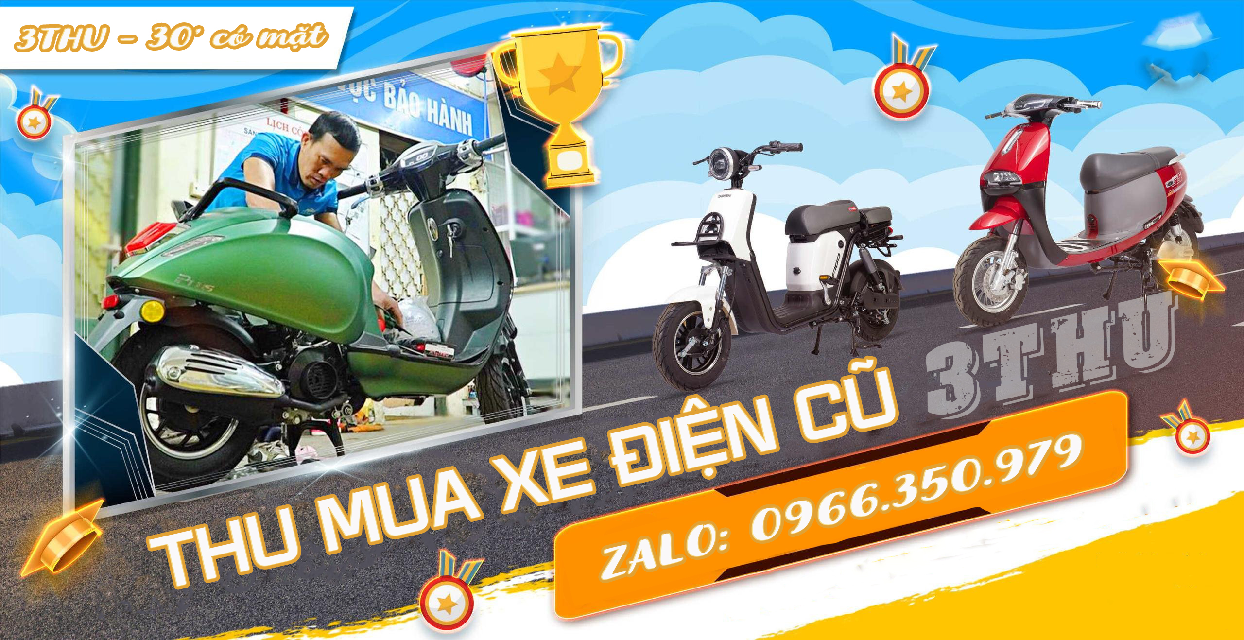 Thu mua xe máy điện, thu mua xe đạp điện cũ giá cao