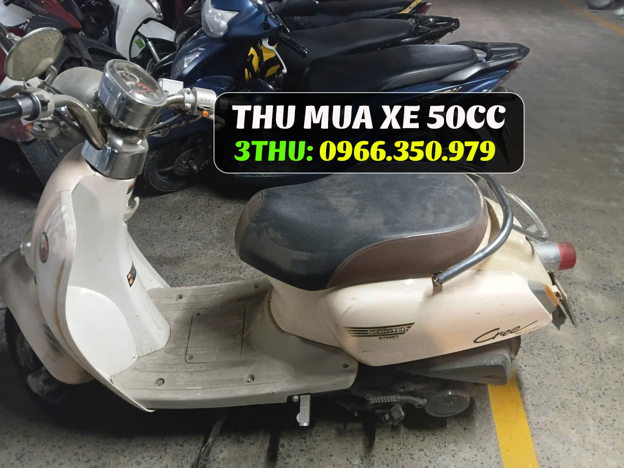 Thu mua xe máy 50cc cũ hỏng
