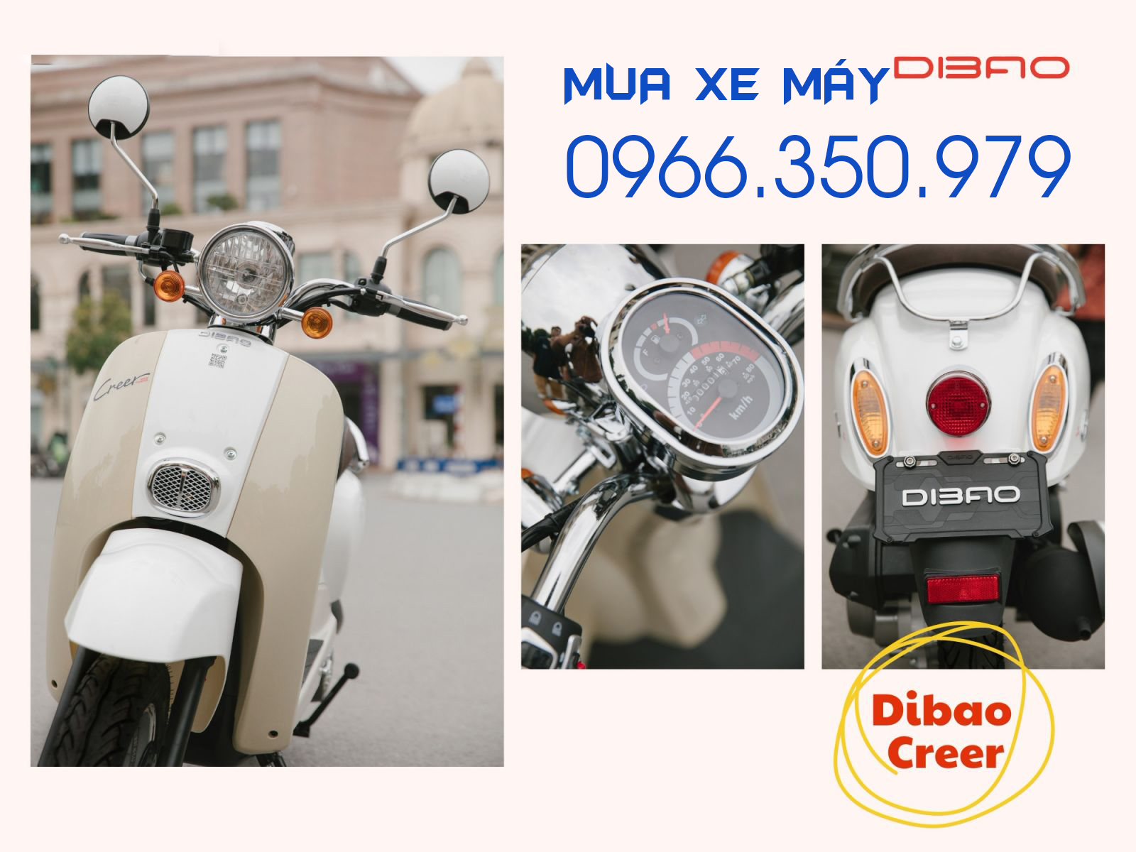 Thu mua xe máy Dibao 50cc, thu tại nhà