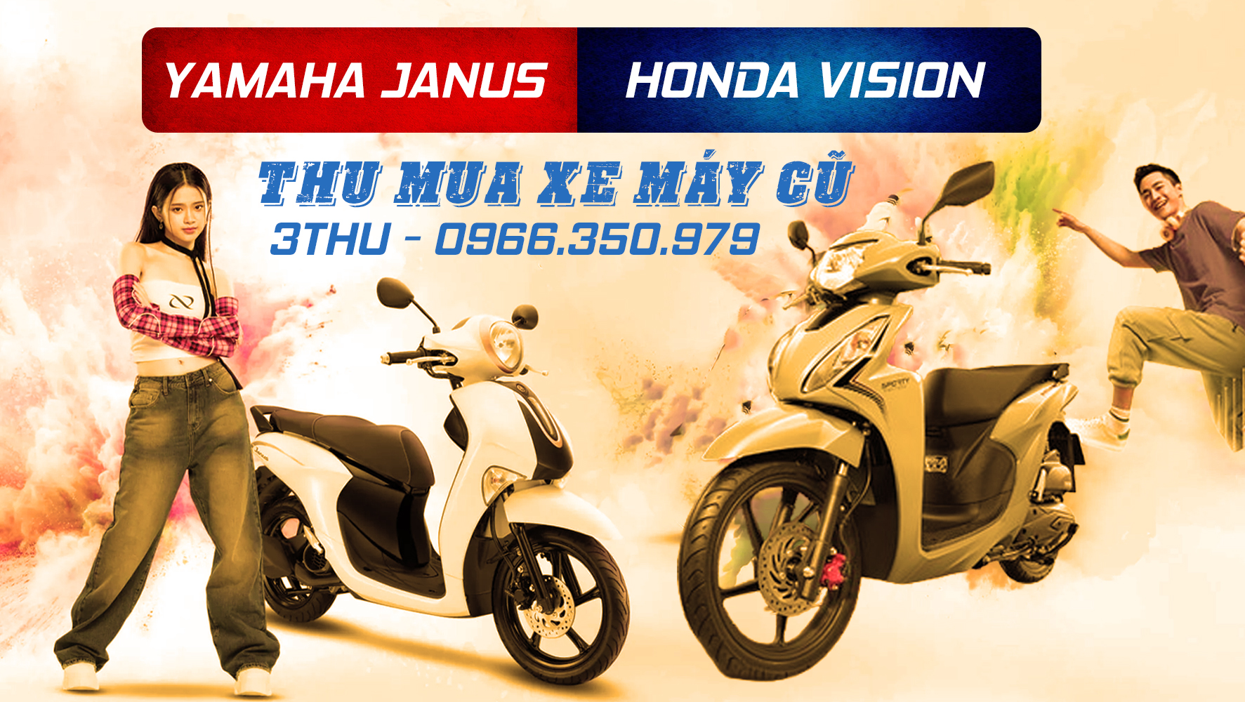 Vision và Janus nên chọn xe nào? Dịch vụ thu mua xe máy cũ Vision và Janus